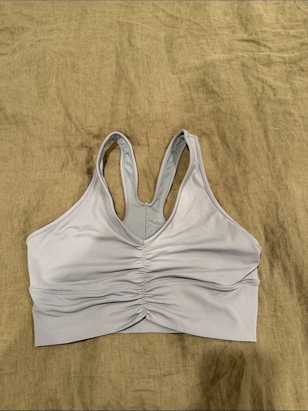 ALO Yoga Gray Wild Thing Sports Bra